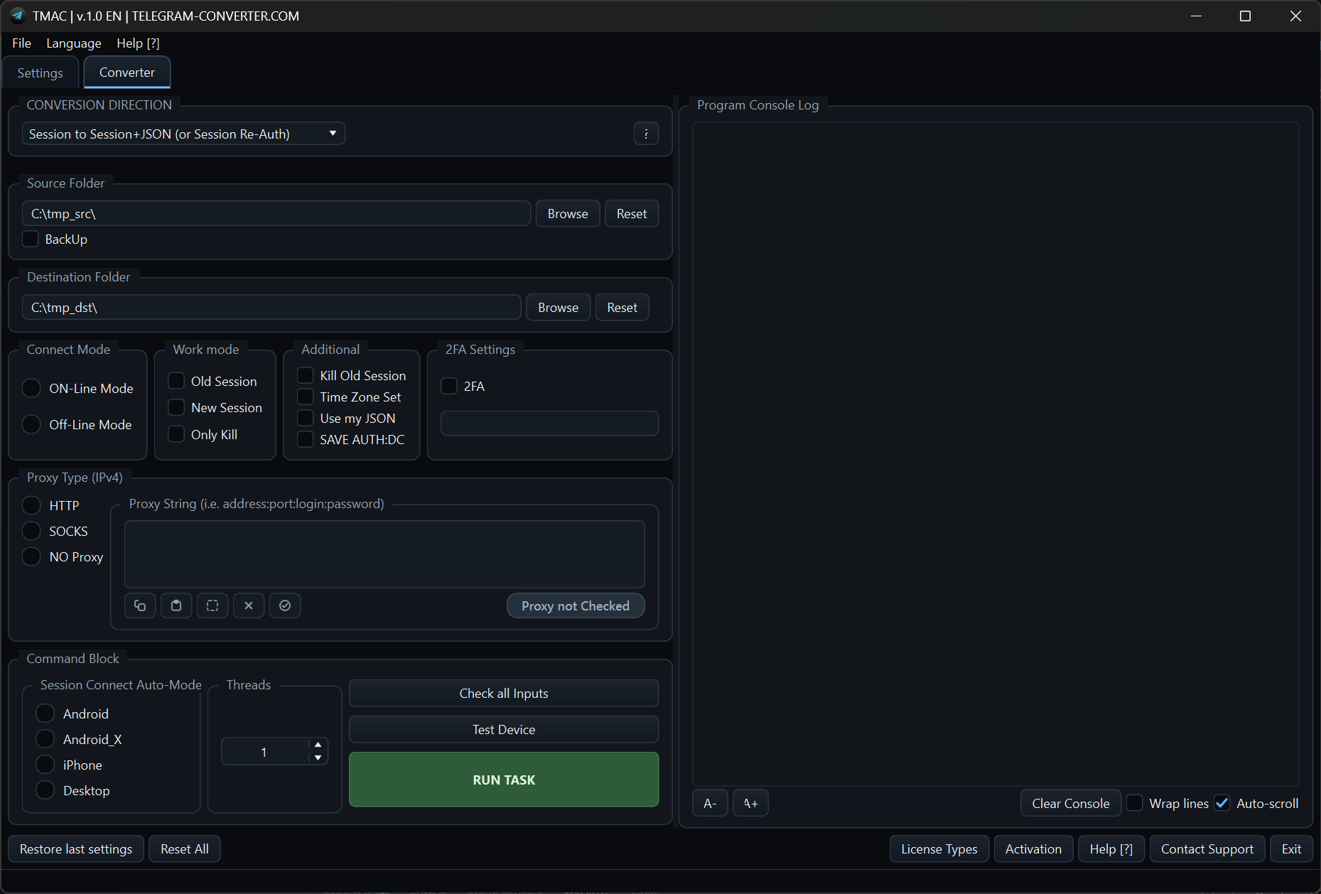 Program screenshot